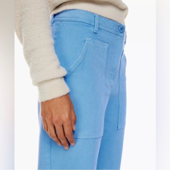 Aritzia Wilfred Free Modern Utility Pant Faded Sky Blue Size 6 - Picture 2 of 15